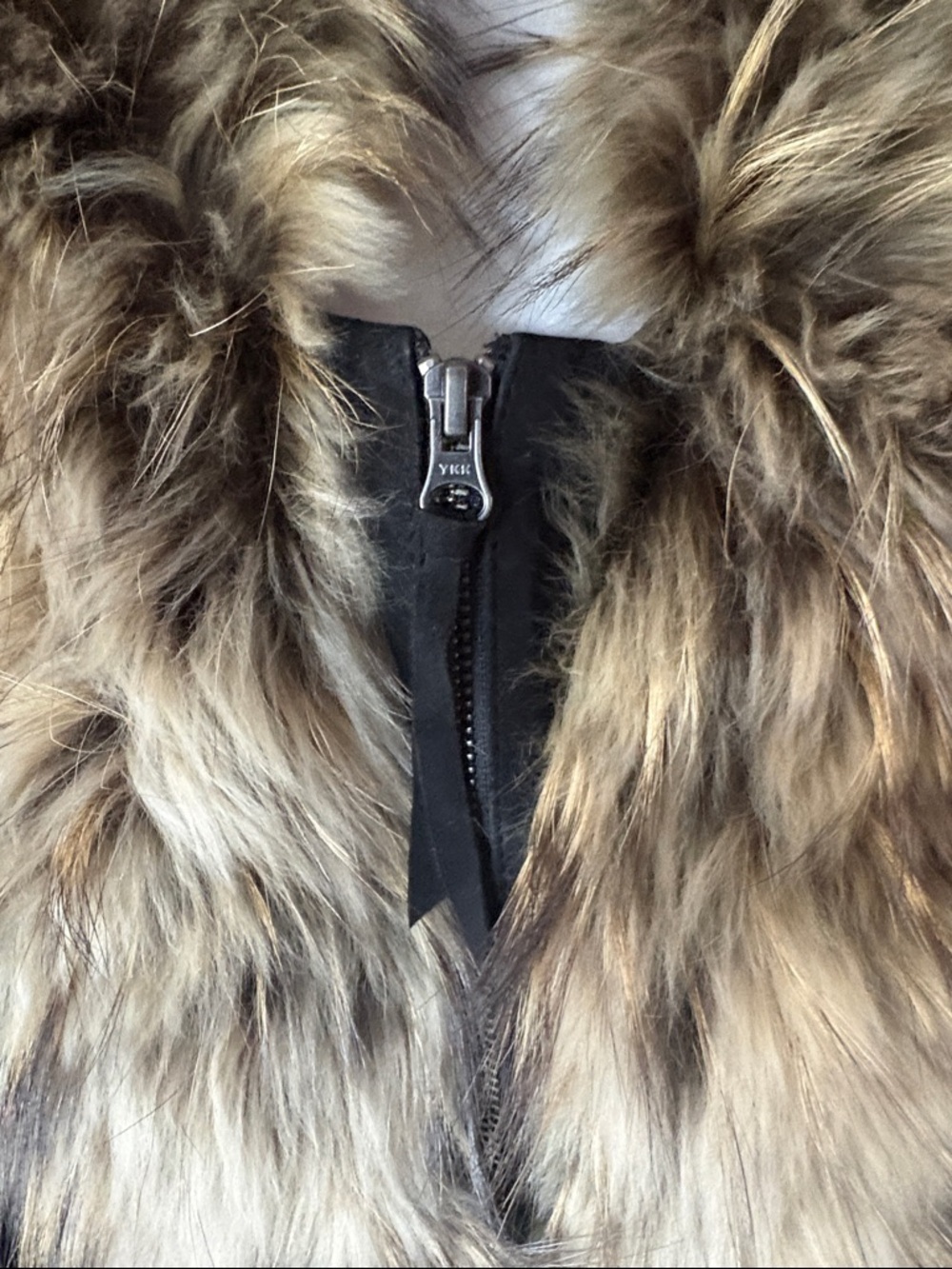 DOUBLE D RANCH Leather Raccoon Fur Trim Festival Boho Penny Lane Trench Jacket - Picture 3 of 10
